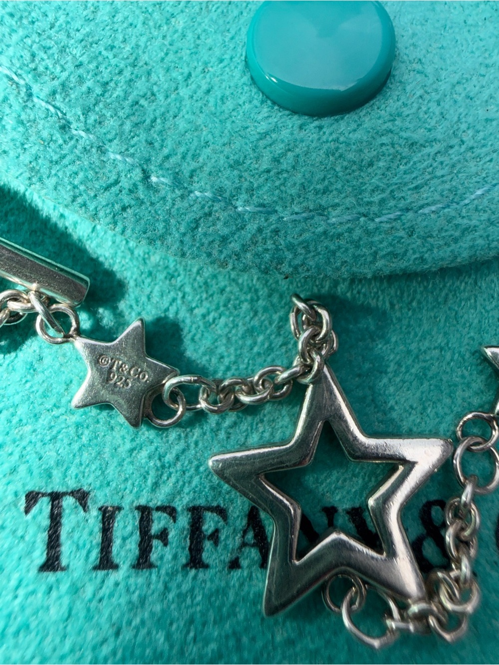 Tiffany & Co. Silver Star Motif Toggle Bracelet - Picture 4 of 7